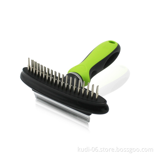 2-in-1 Pet Hair Grooming Brush for Cats and Dogs